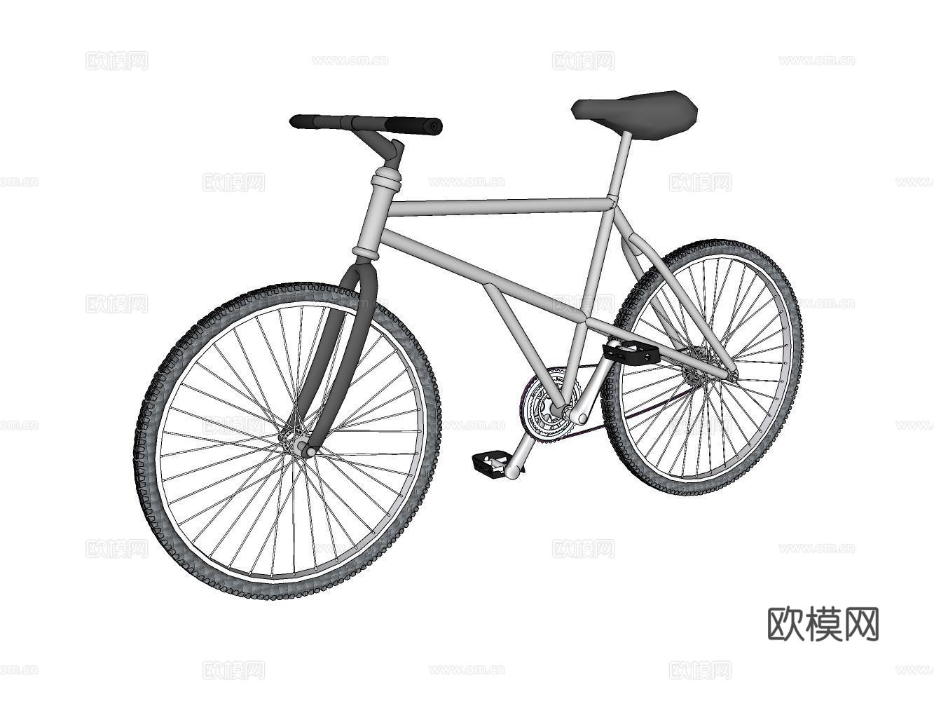 自行车su模型