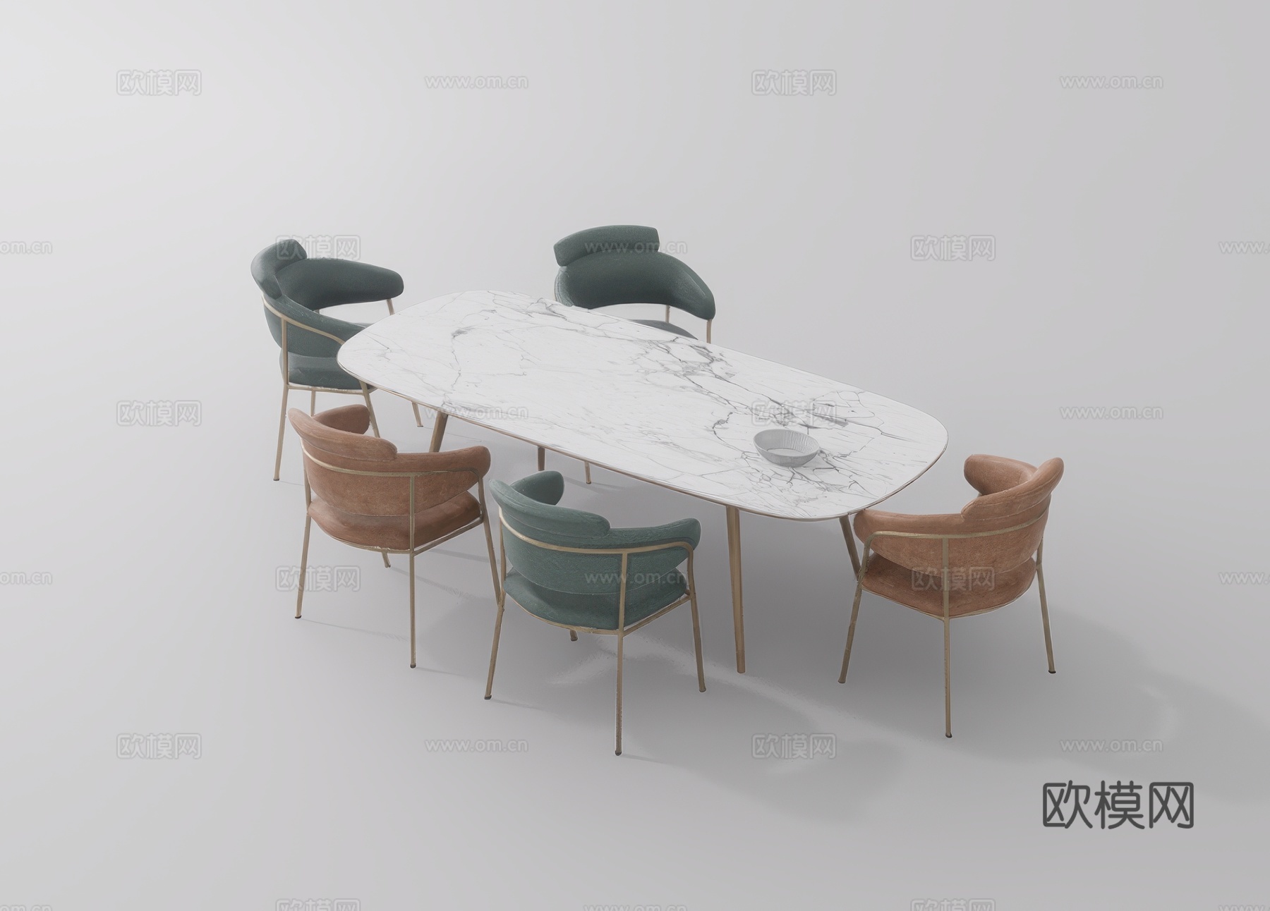 休闲桌椅su模型