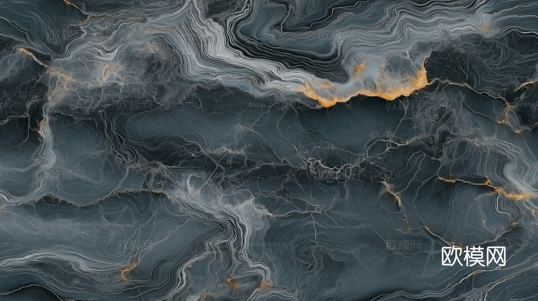 法式现代蓝色大理石奢石 潘多拉奢石