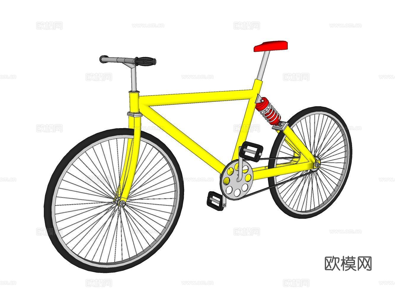 自行车su模型