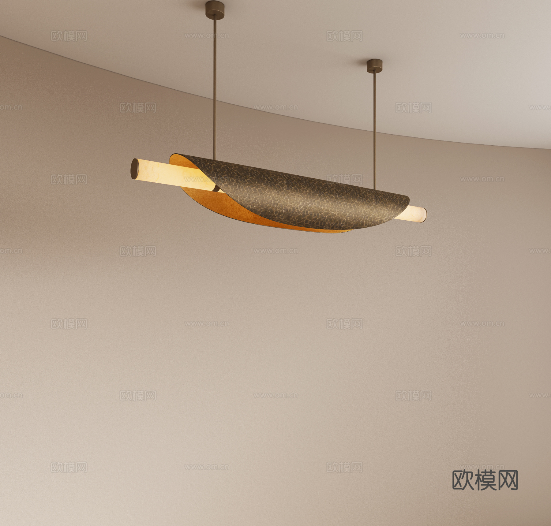 现代轻奢吊灯 长条吊灯 餐厅吊灯 复古吊灯 艺术吊灯su模型