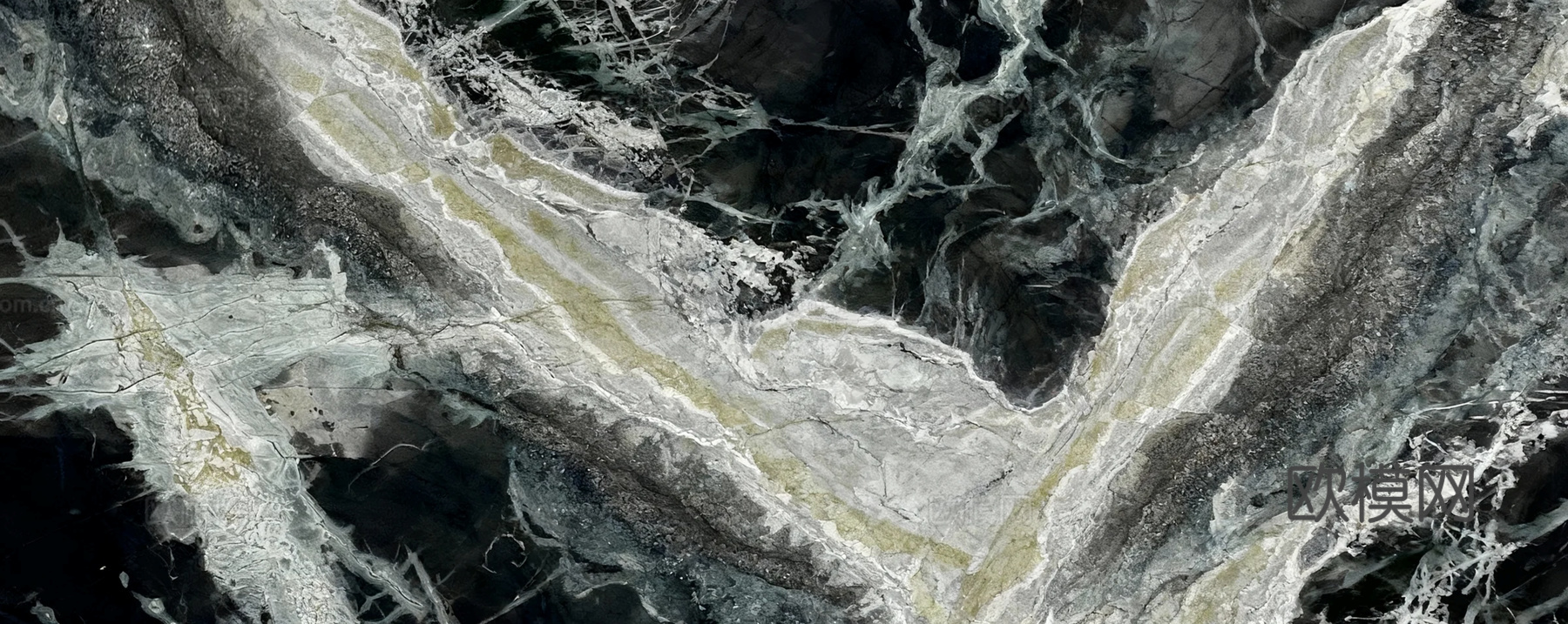 现代轻奢 绿奢石亚马逊绿大理石奢石 深绿色大理石瓷砖岩板