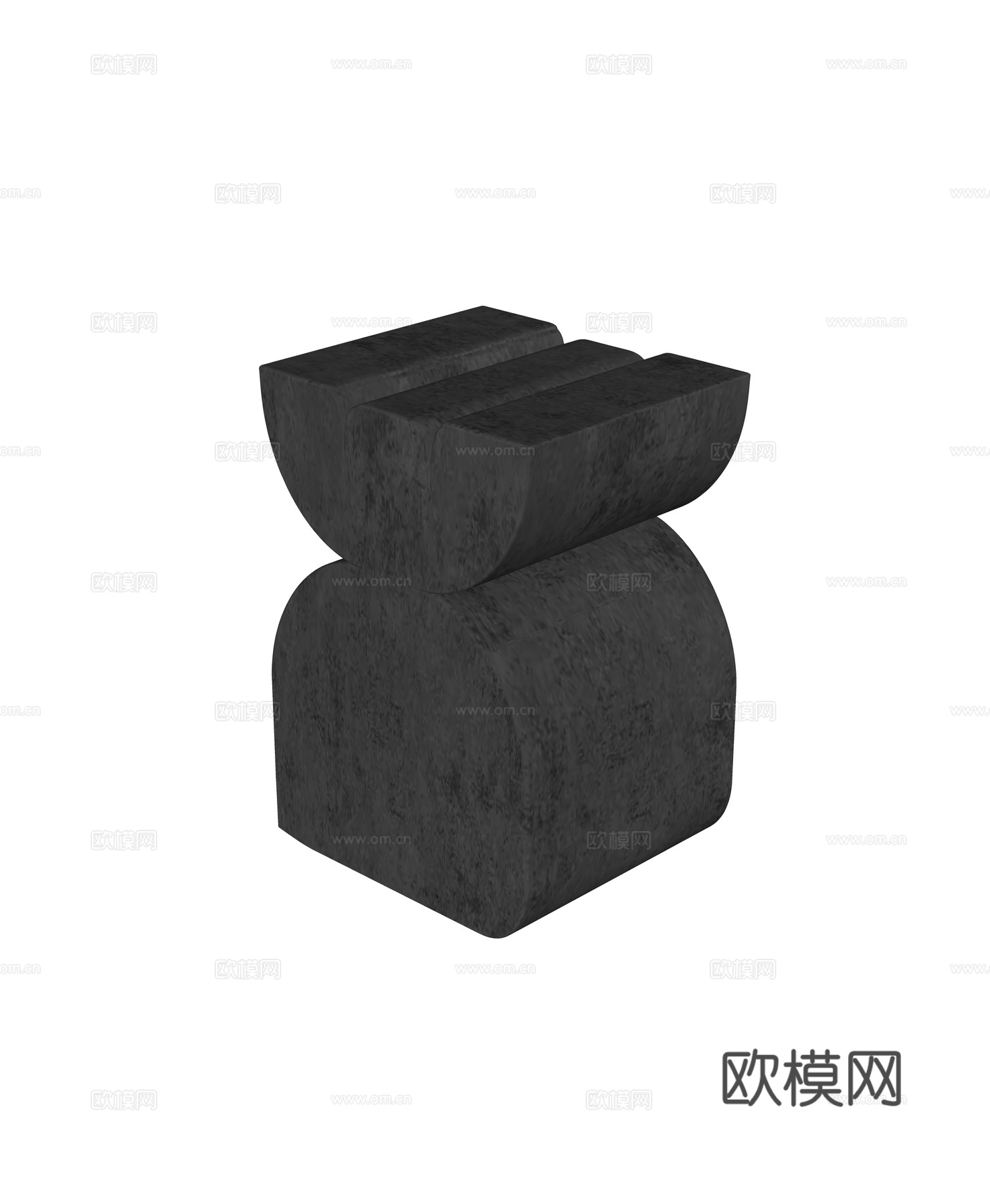 中古风角几 边几su模型