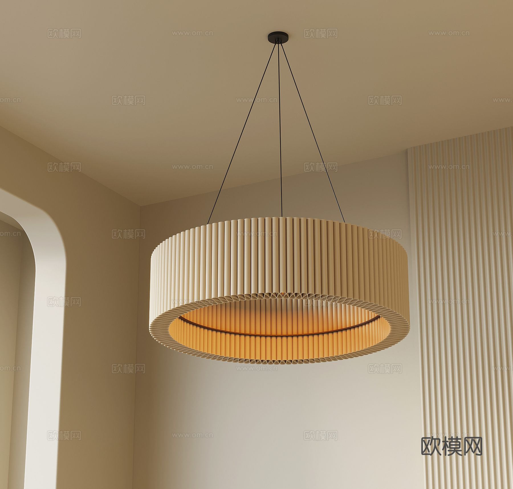 现代吊灯 客厅吊灯su模型