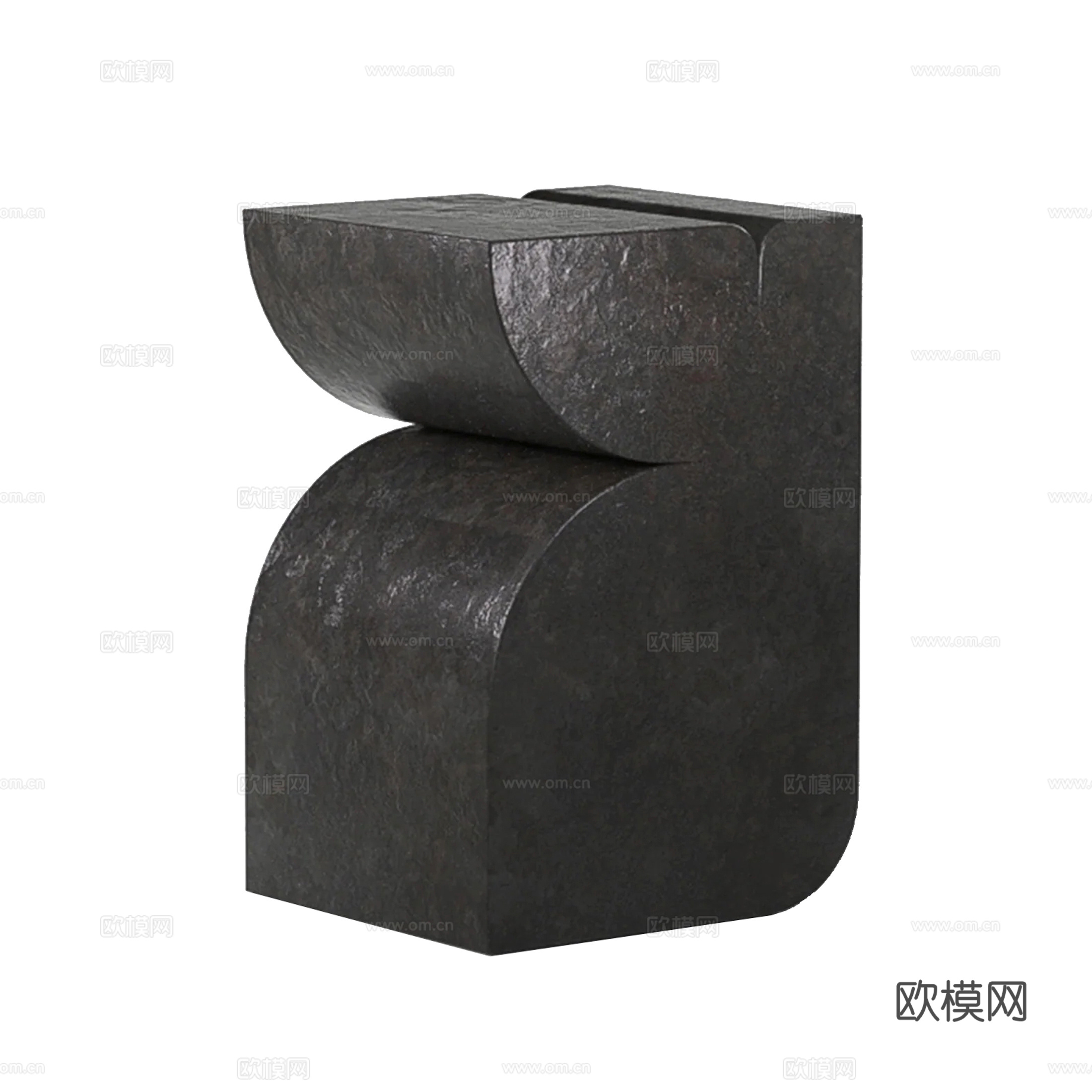 中古风角几 边几su模型