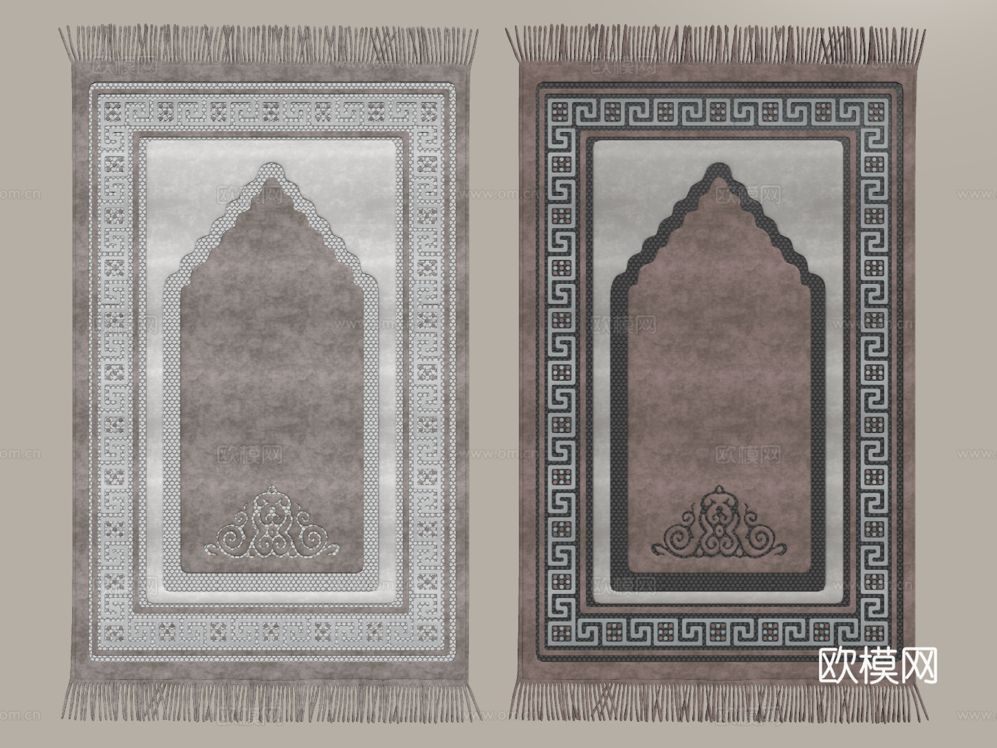 意式简约地毯 方形地毯 布艺地毯 客厅地毯 艺术地毯su模型