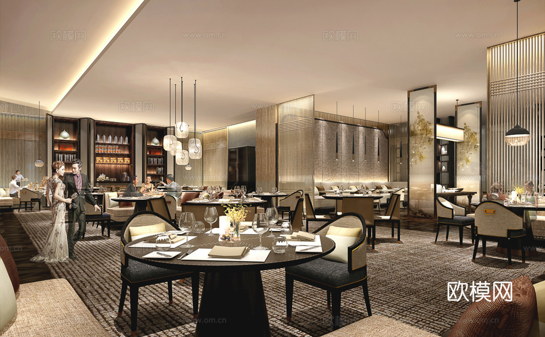 泉州泉商逸林希尔顿酒店cad施工图