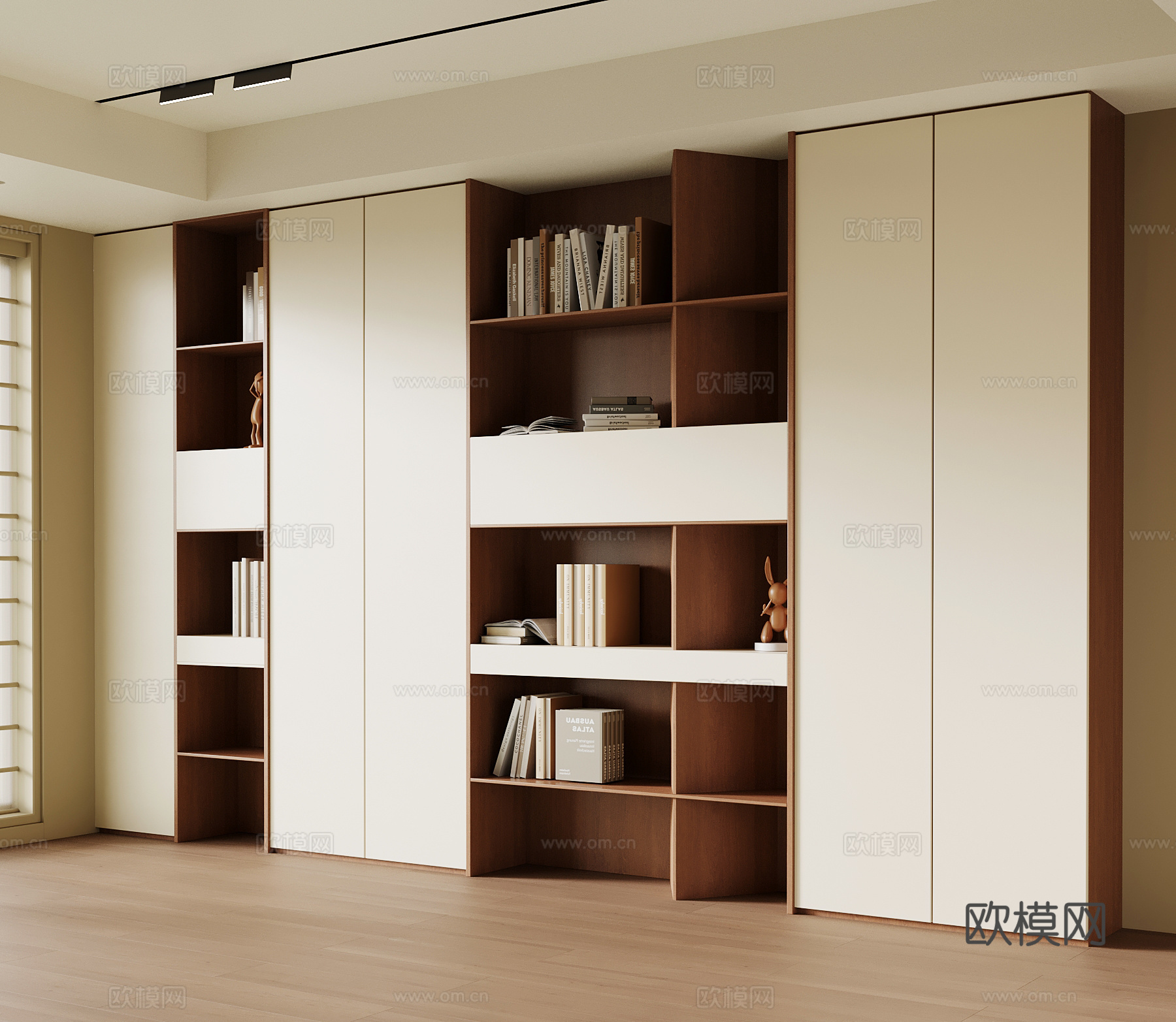 中古书柜su模型