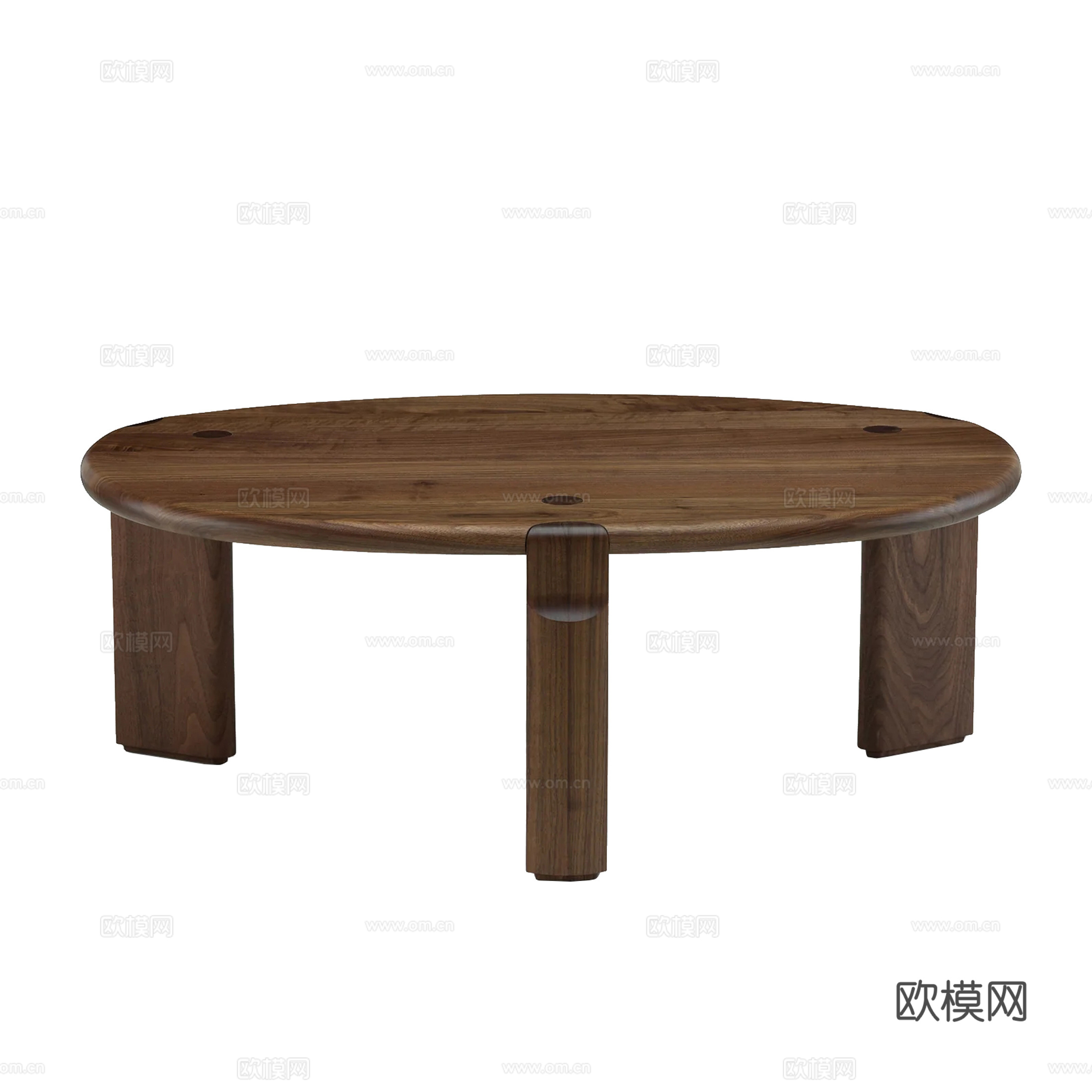 中古风木质茶几su模型