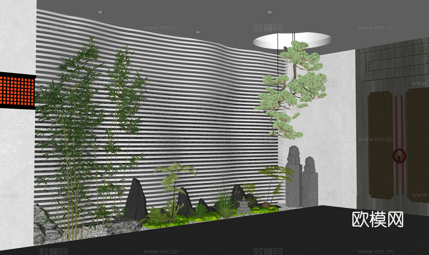 花镜 小品 绿化 微景观 造景 组团 景观su模型