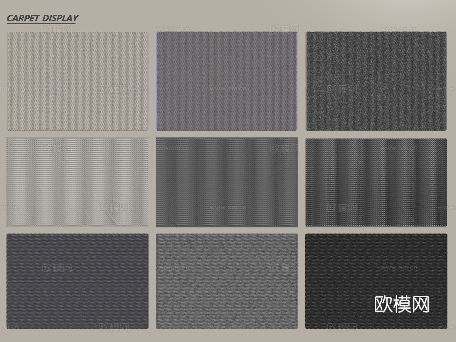 现代简约地毯 方形地毯 布艺地毯 客厅地毯 艺术地毯su模型