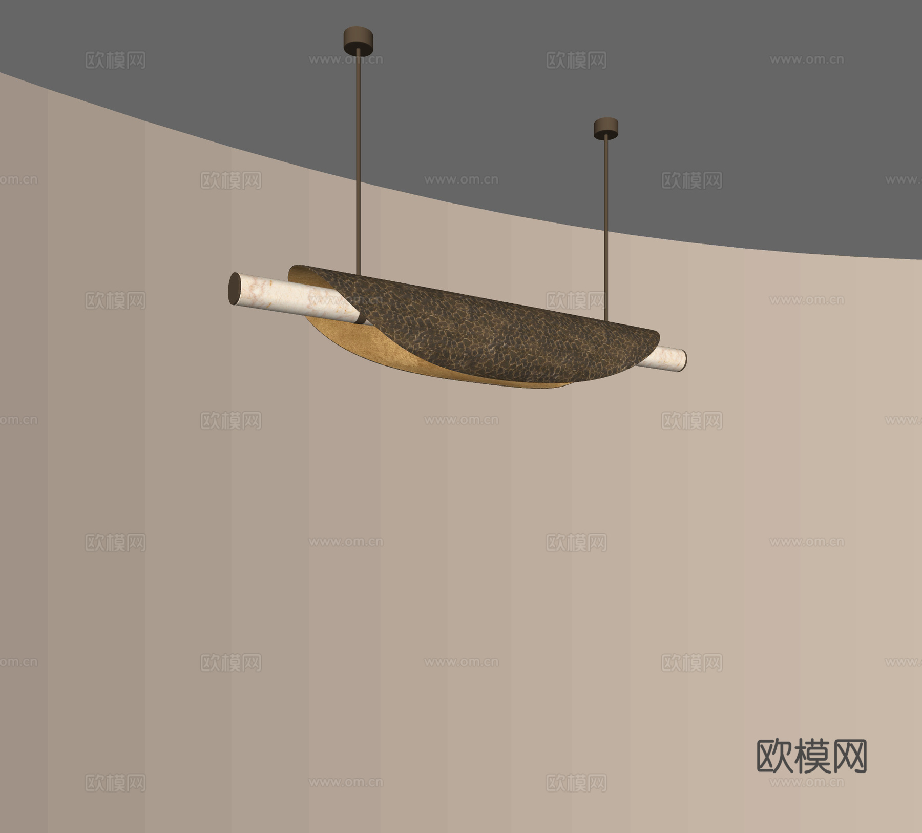 现代轻奢吊灯 长条吊灯 餐厅吊灯 复古吊灯 艺术吊灯su模型