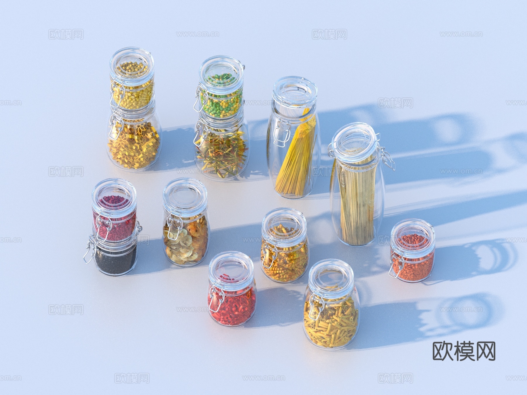 食物 罐装零食 玻璃罐3d模型下载