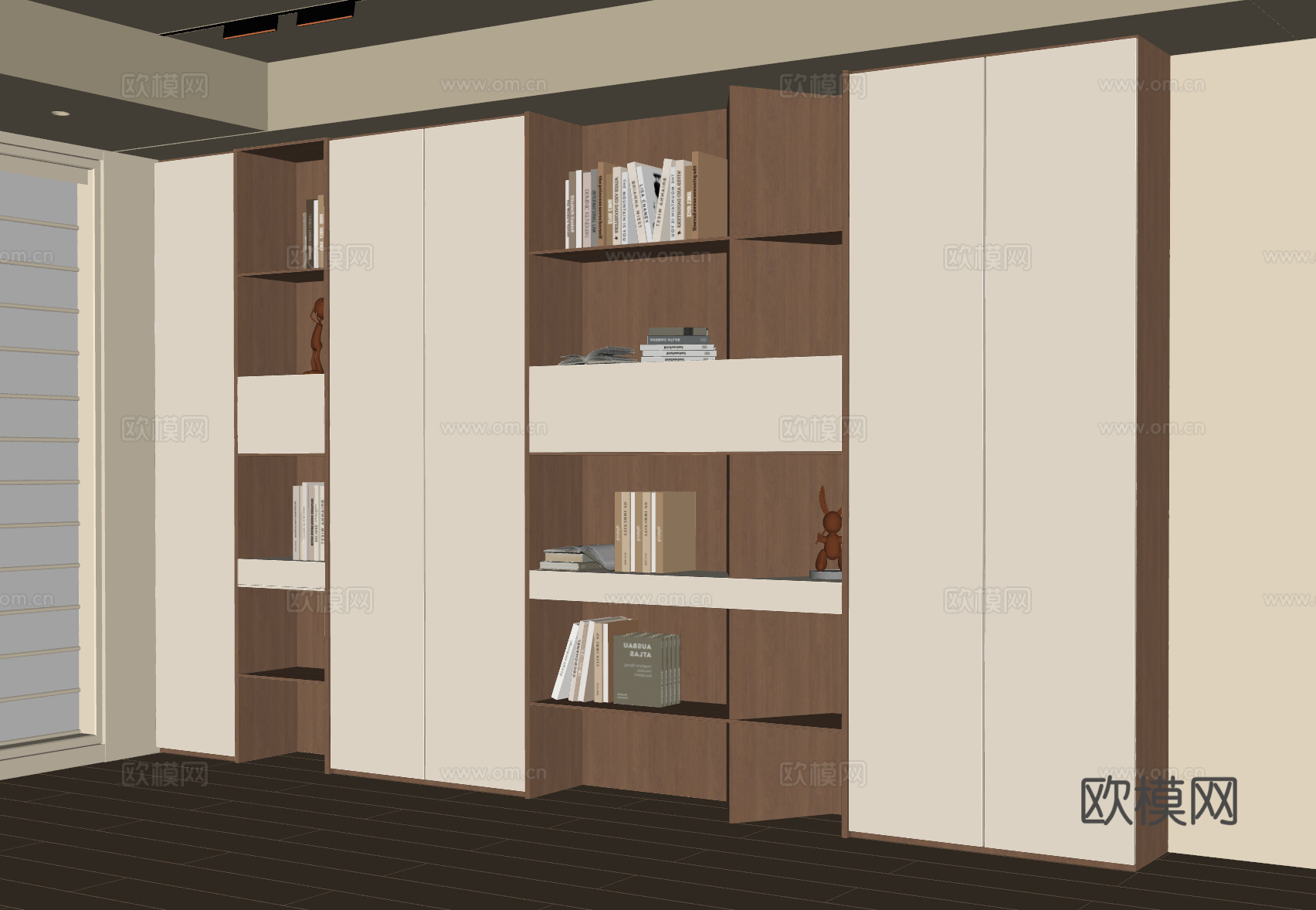 中古书柜su模型