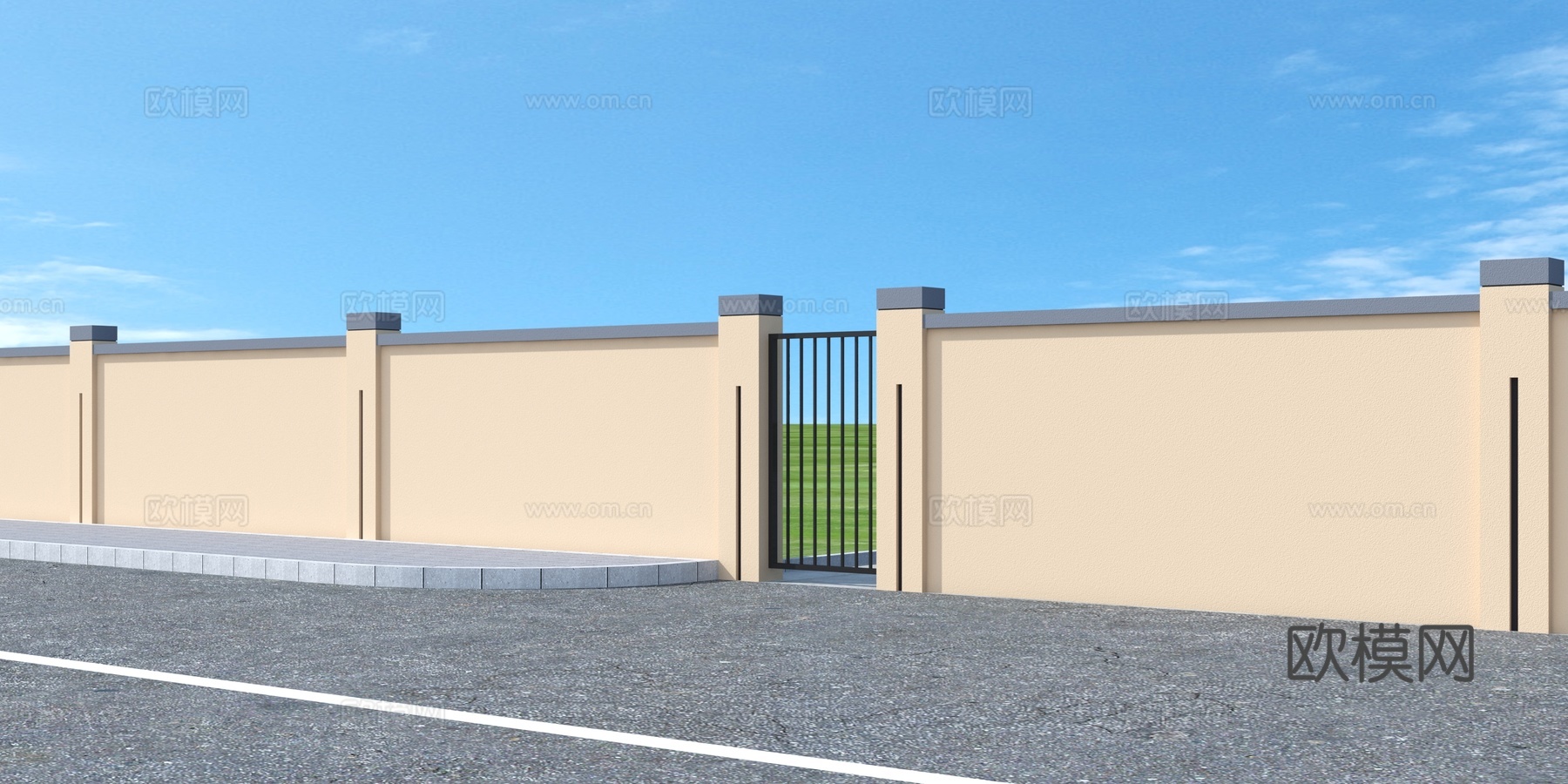 围墙大样图  方案 施工图cad施工图