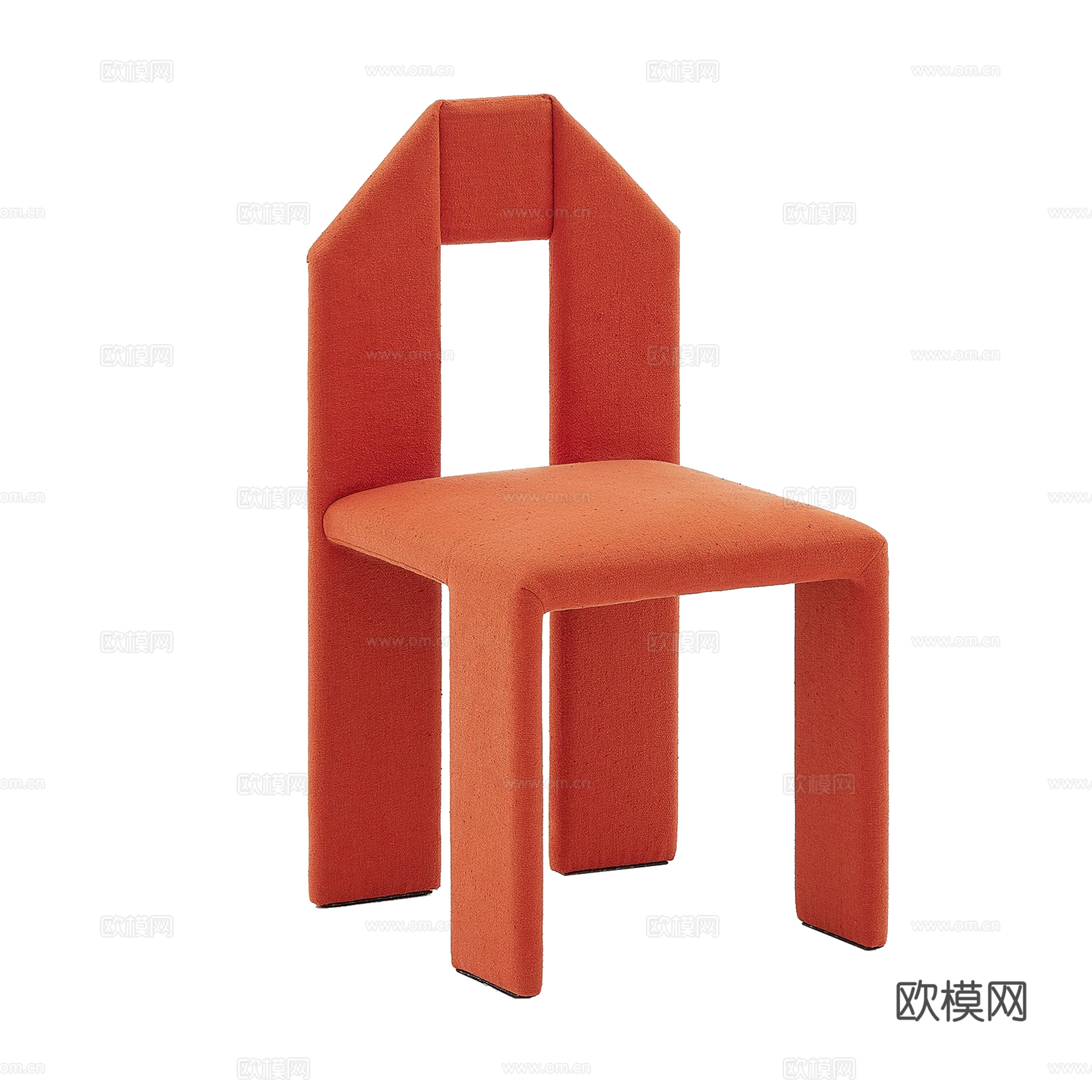 现代单椅 餐椅su模型