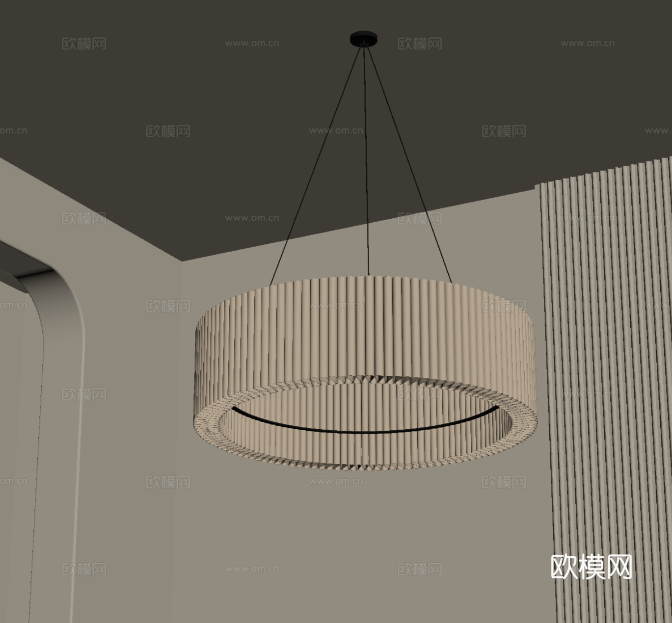 现代吊灯 客厅吊灯su模型
