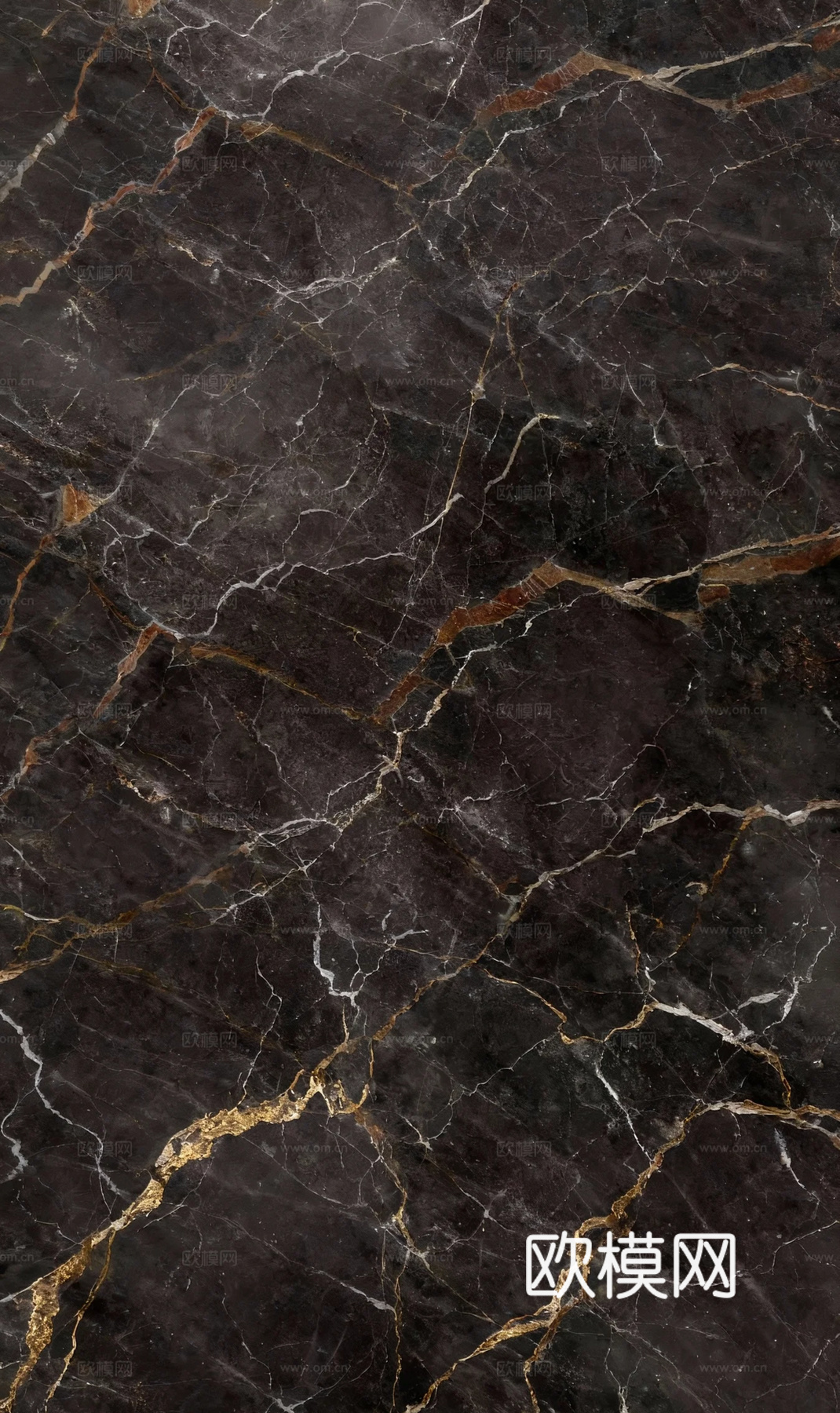 现代简约英伦印象大理石深棕色大理石瓷砖岩板黑金大理石 深色大