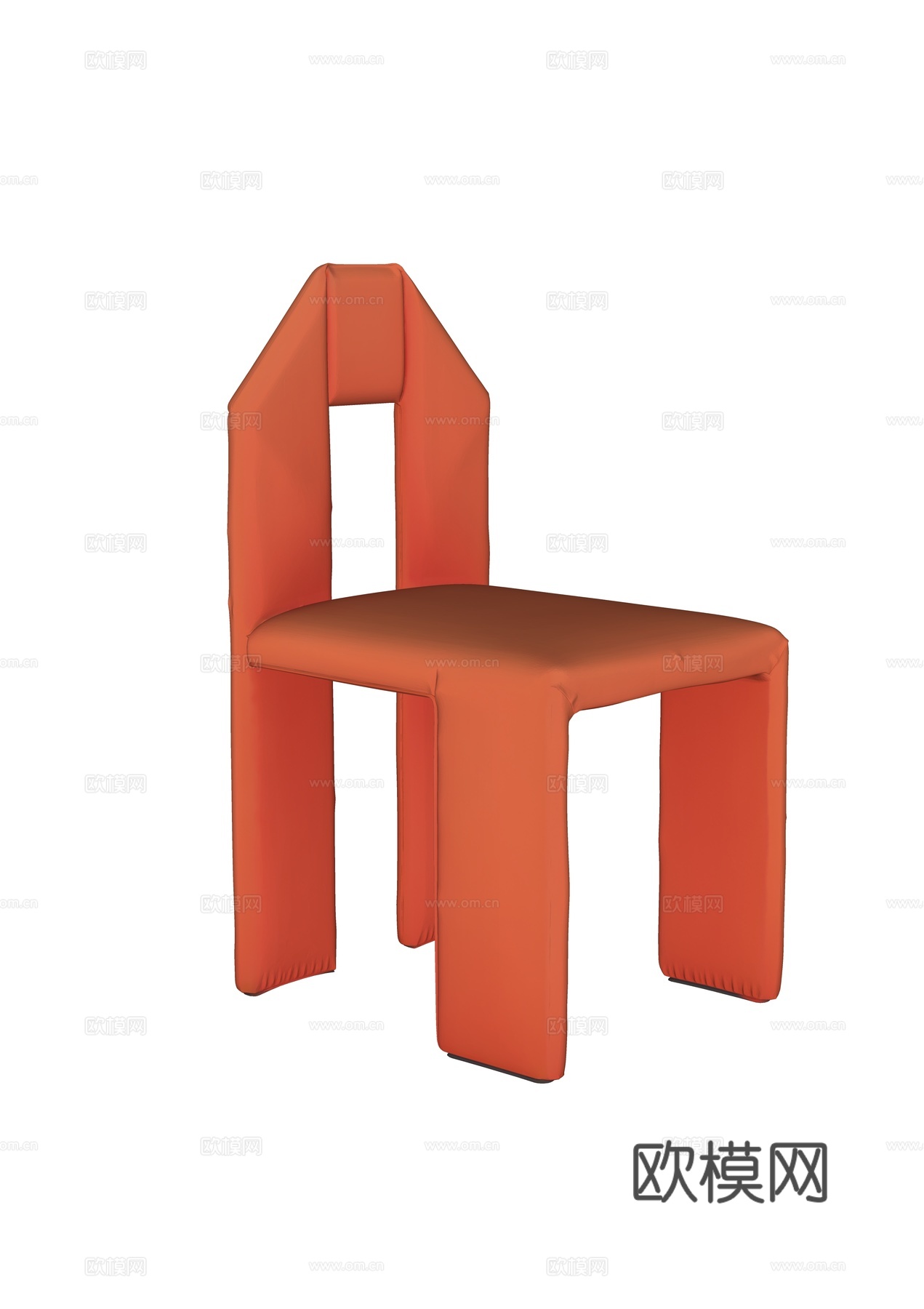 现代单椅 餐椅su模型