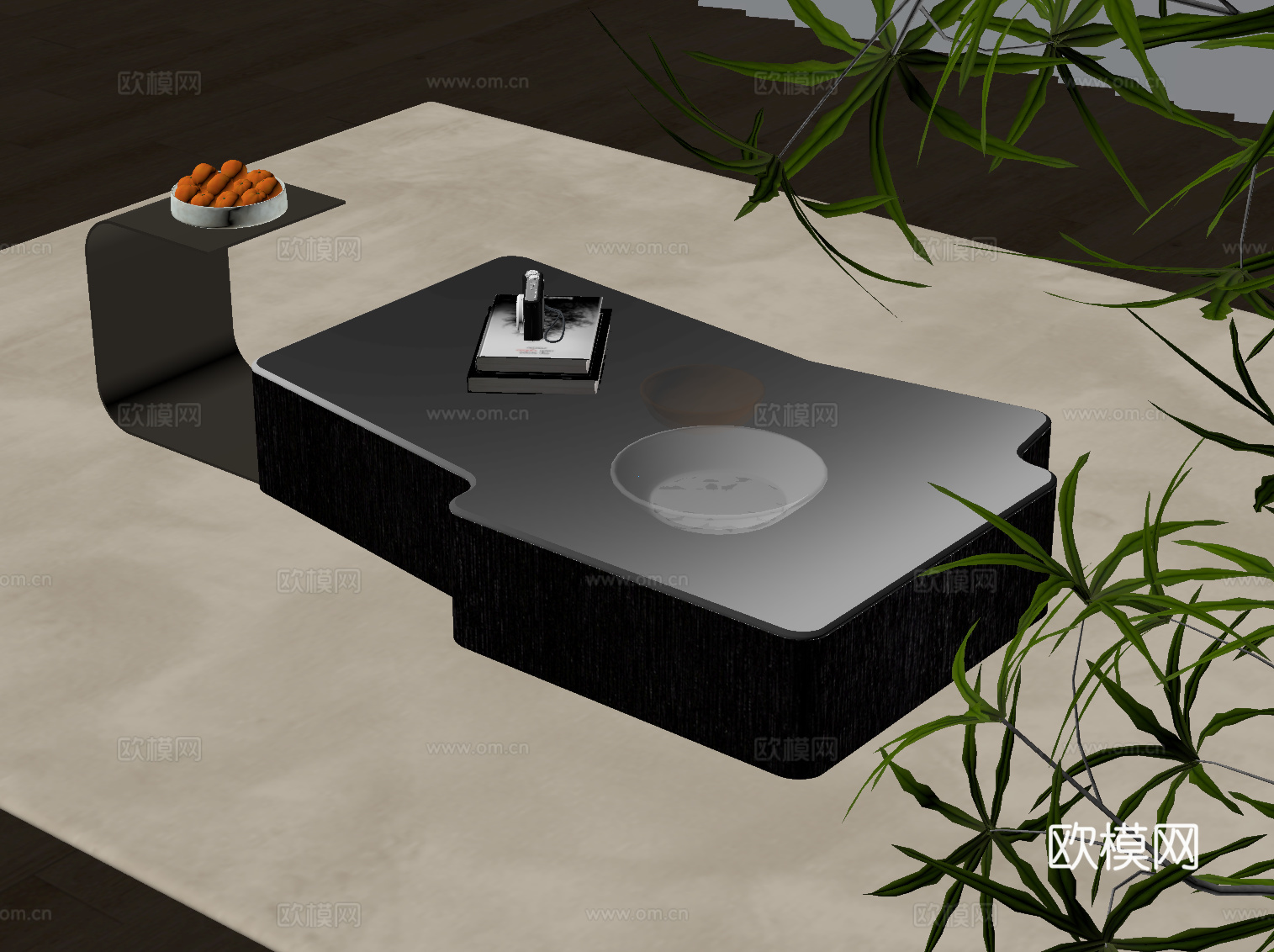 现代简约茶几su模型