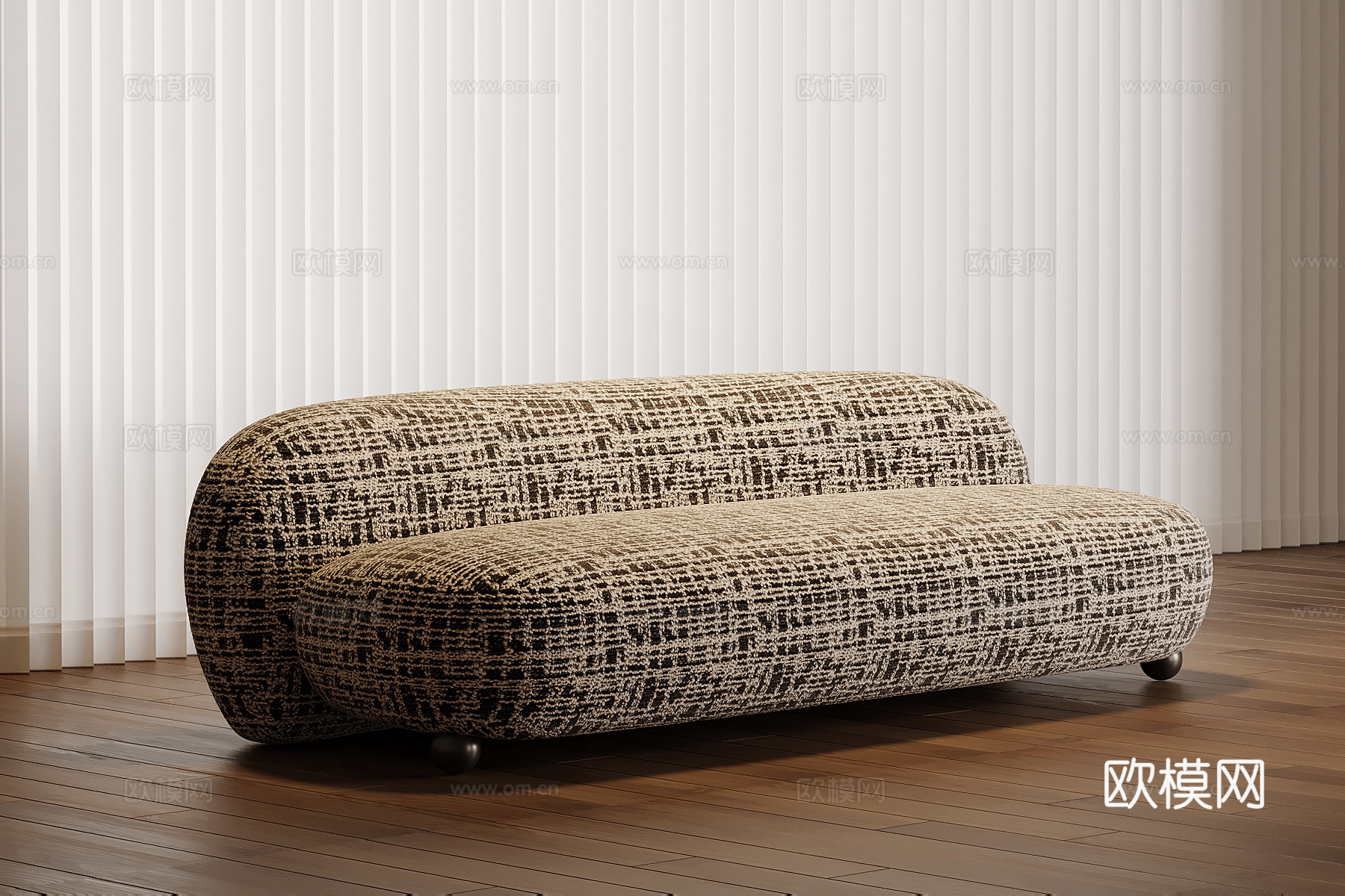 现代布艺沙发 休闲沙发3d模型下载