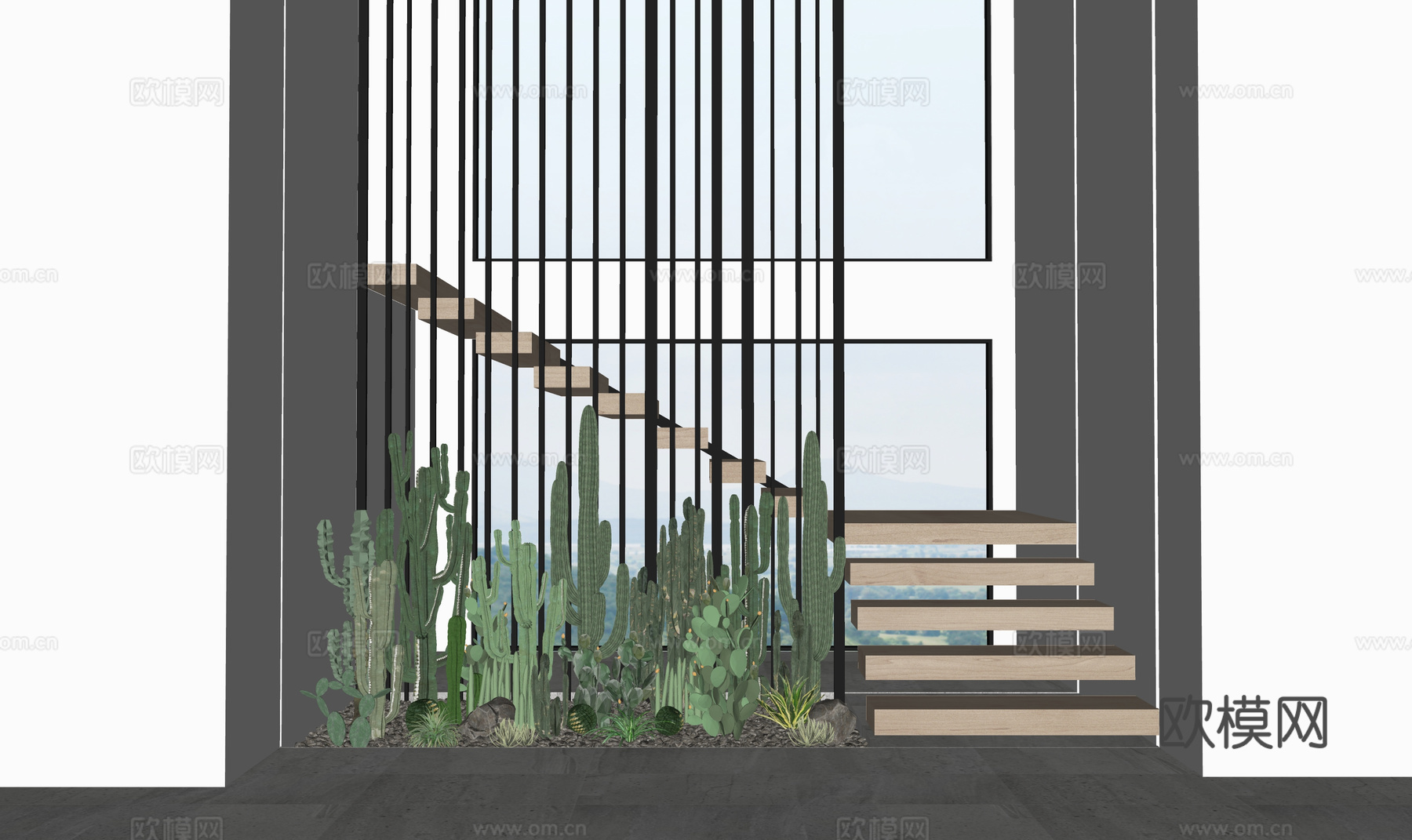 花镜 小品 绿化 微景观 造景 组团 景观su模型