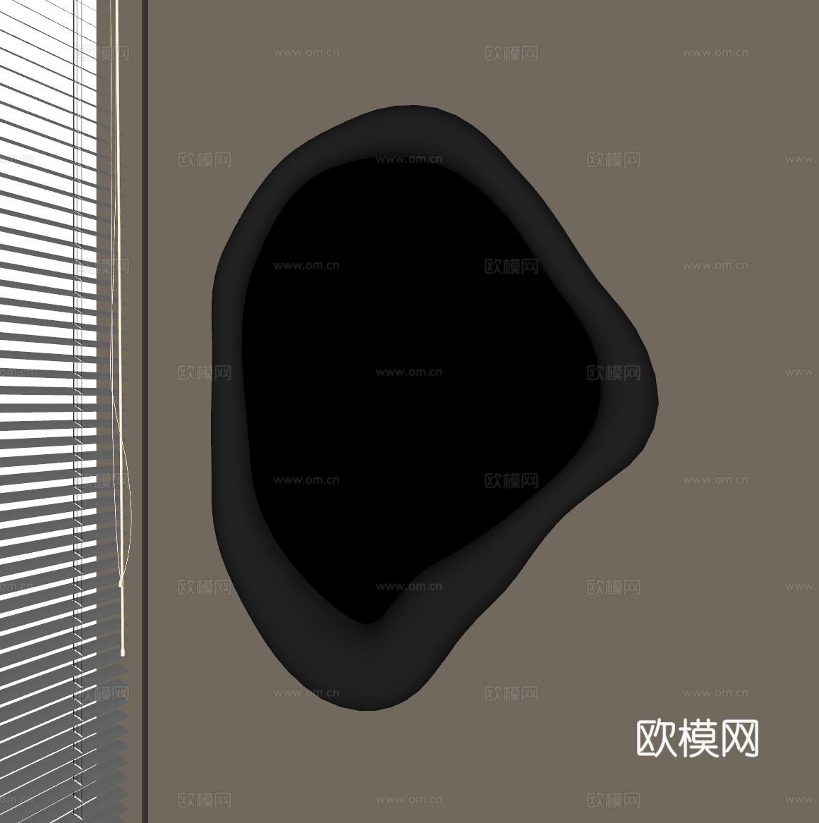 现代镜子 浴室镜su模型