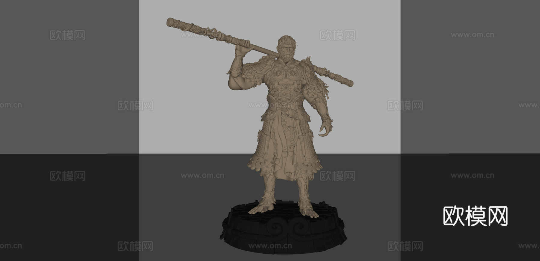 黑神话悟空 天命人 手办摆件 雕塑su模型