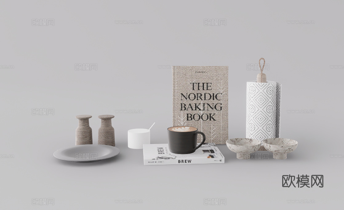 厨具组合su模型