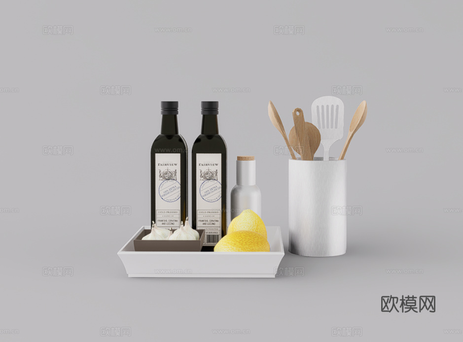 厨具组合su模型