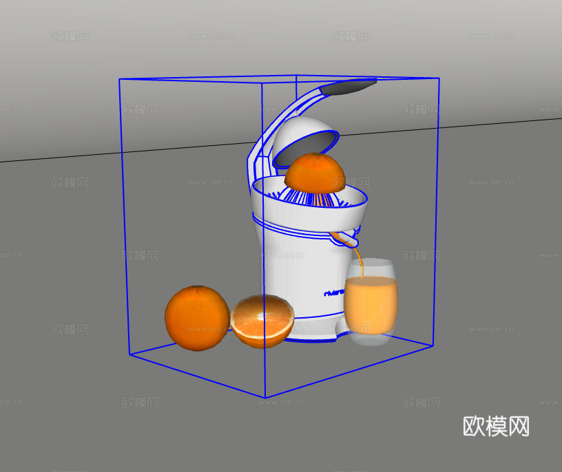 榨汁机su模型下载（渲染图2）