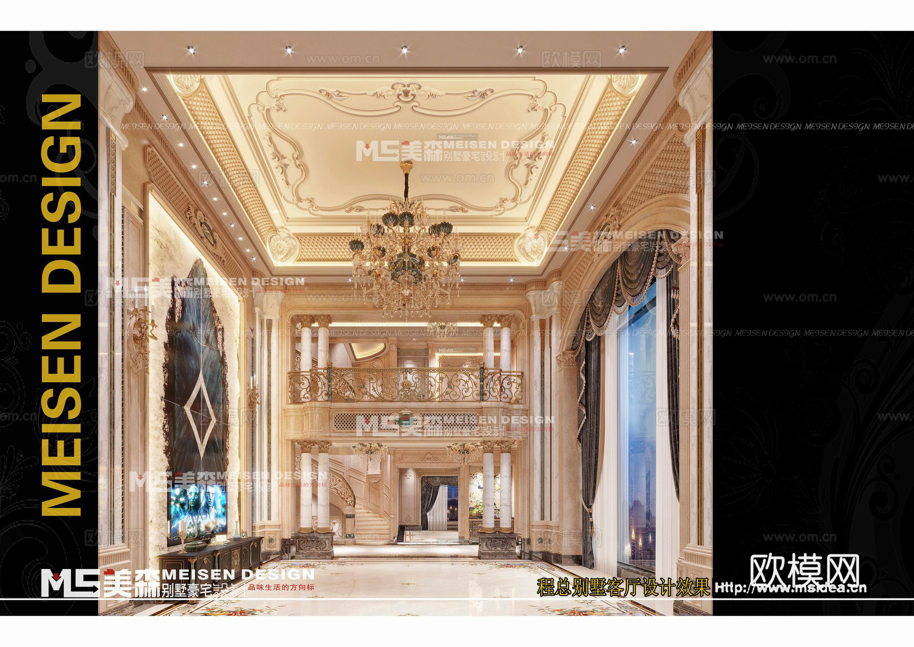 欧式豪宅施工图cad施工图