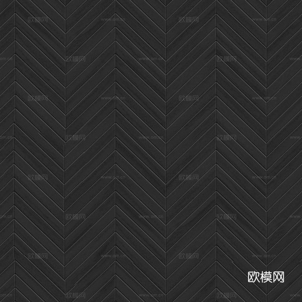 无缝黑色鱼骨拼人字拼木地板