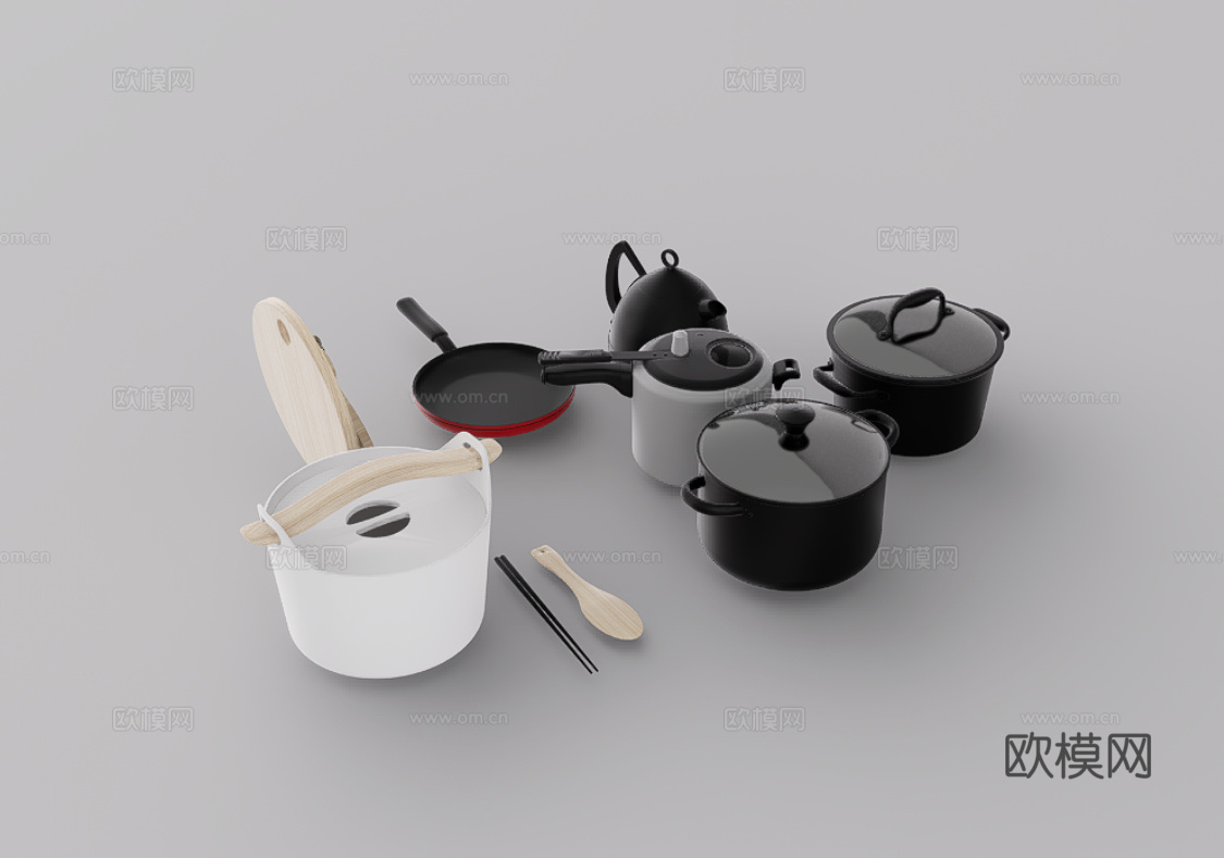 厨具su模型