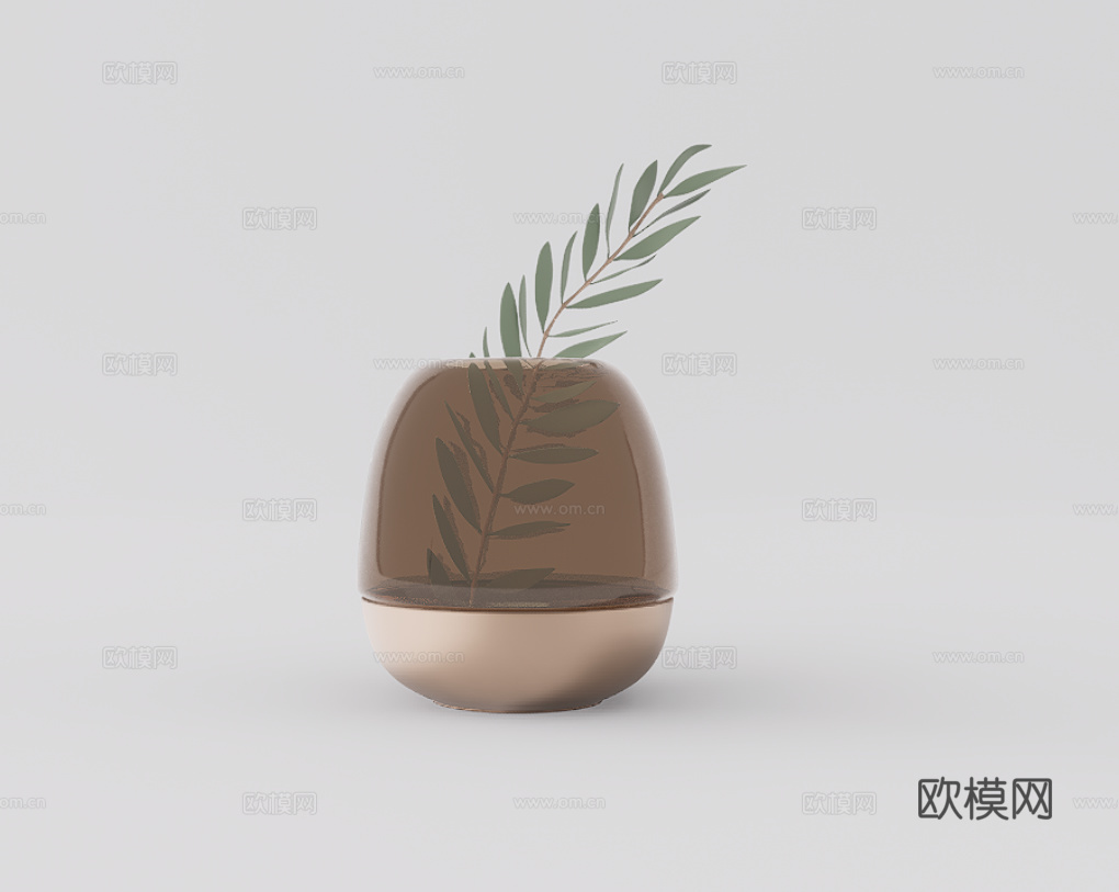 植物摆件su模型