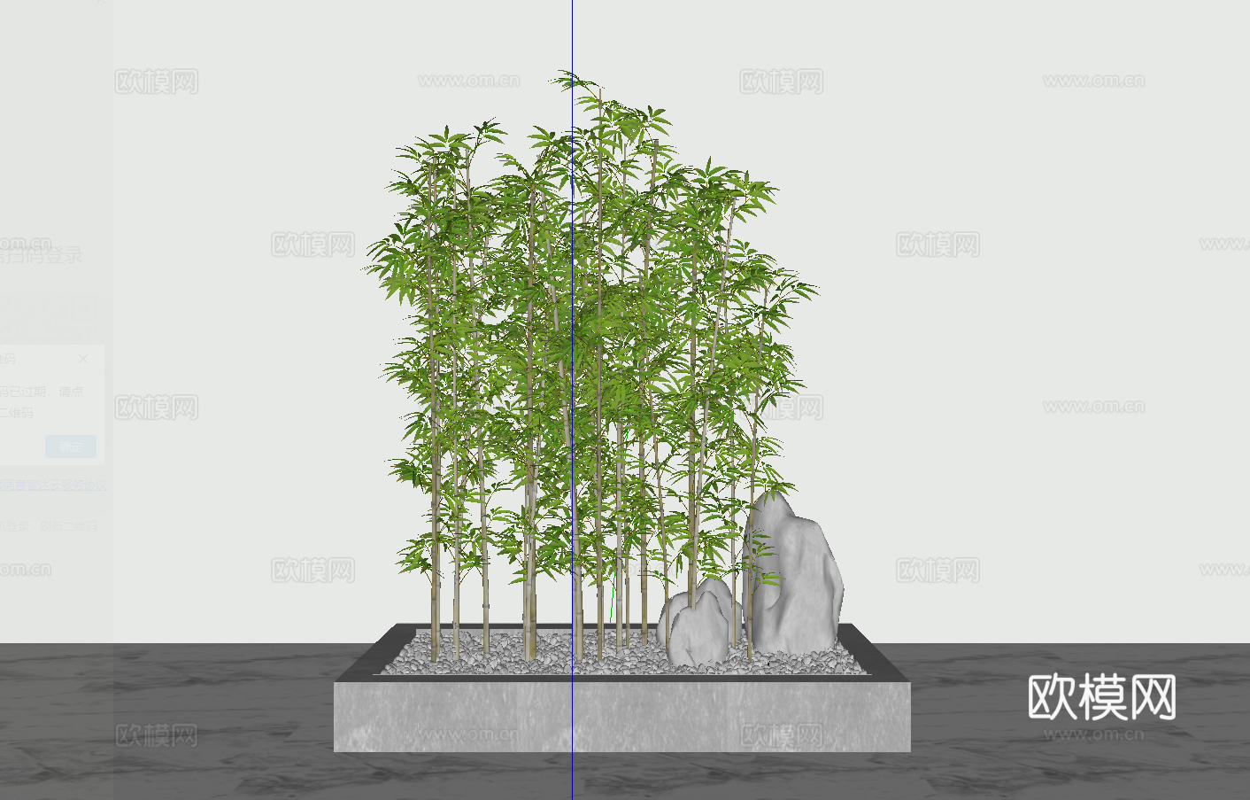 新中式竹子su模型