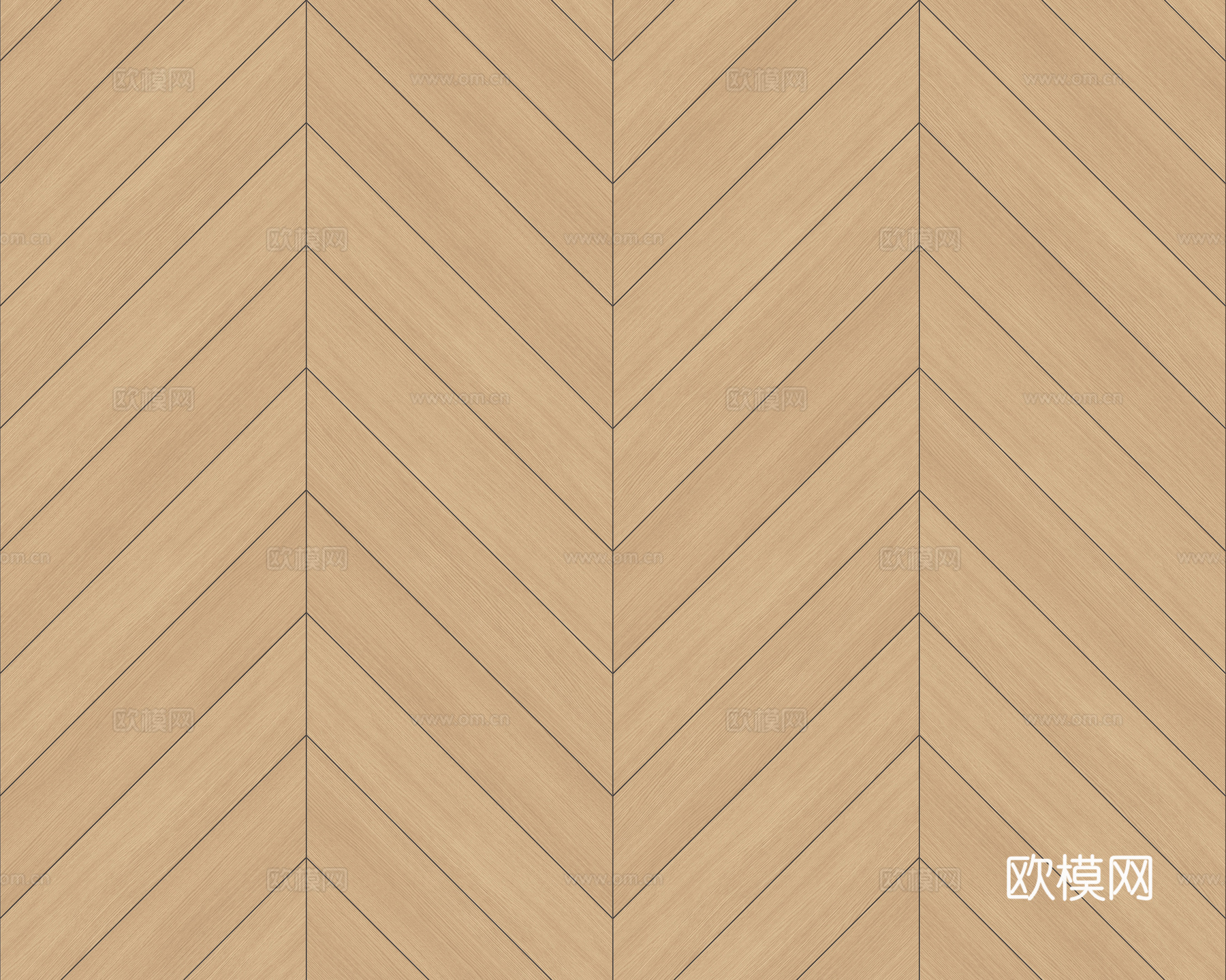 奶油侘寂无缝鱼骨拼人字拼木地板贴图