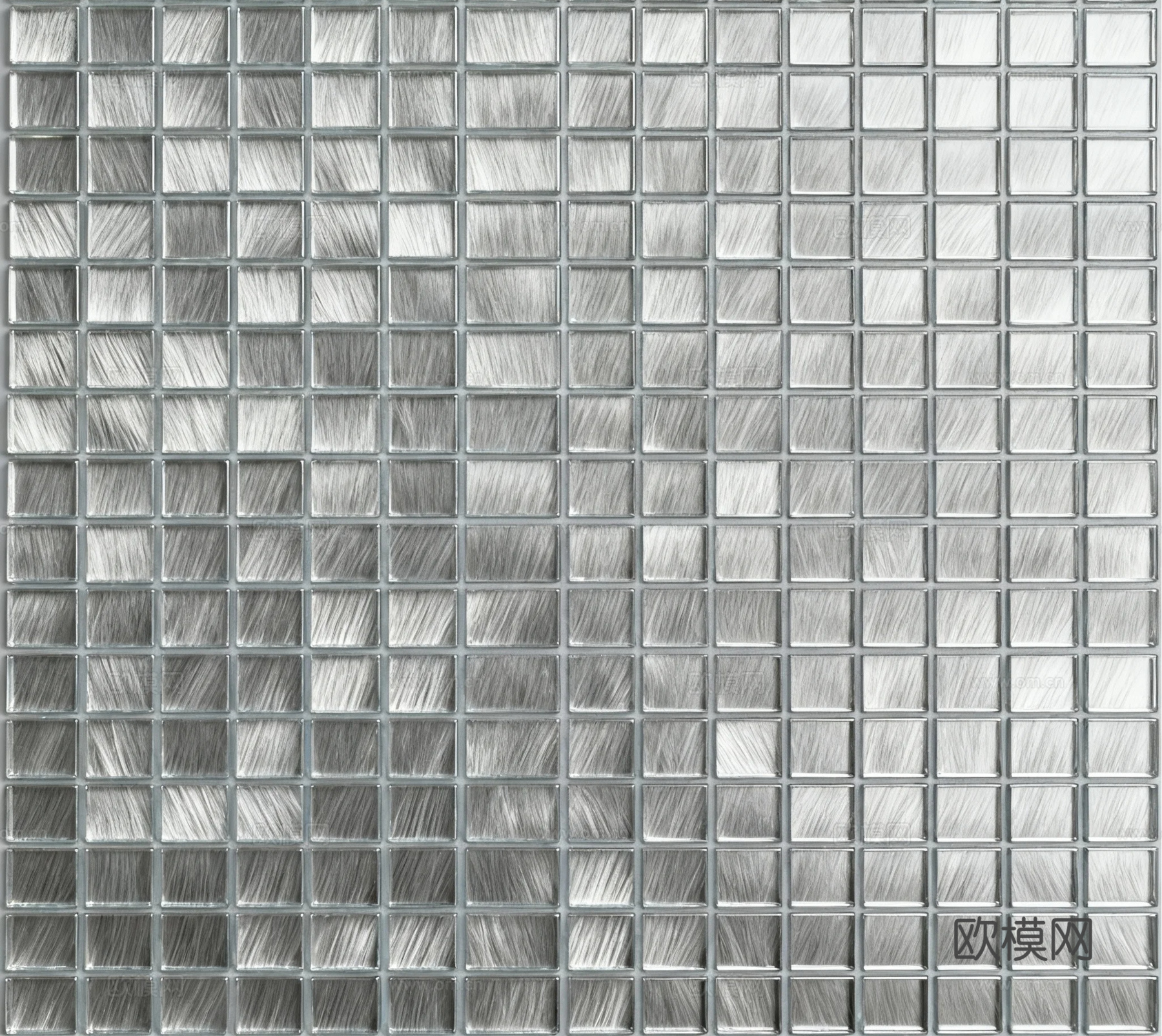 现代轻奢 银丝纹理玻璃马赛克 灰色玻璃马赛克