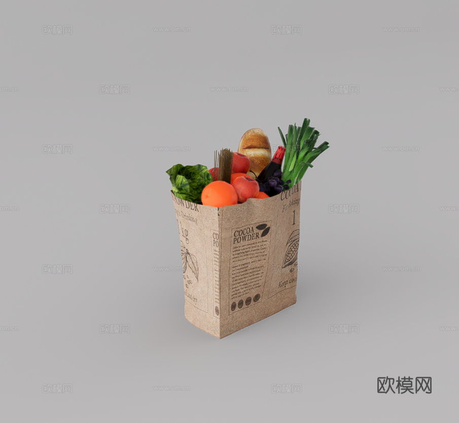 食物su模型下载（渲染图1）