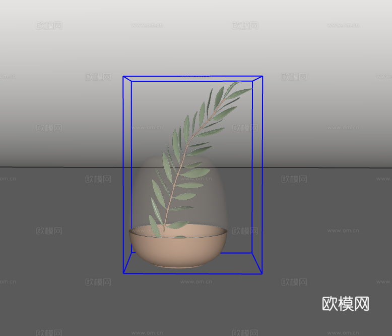 植物摆件su模型
