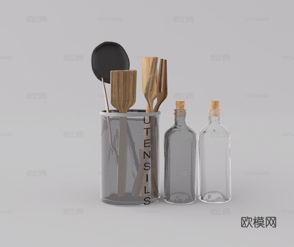 厨具su模型下载（渲染图1）