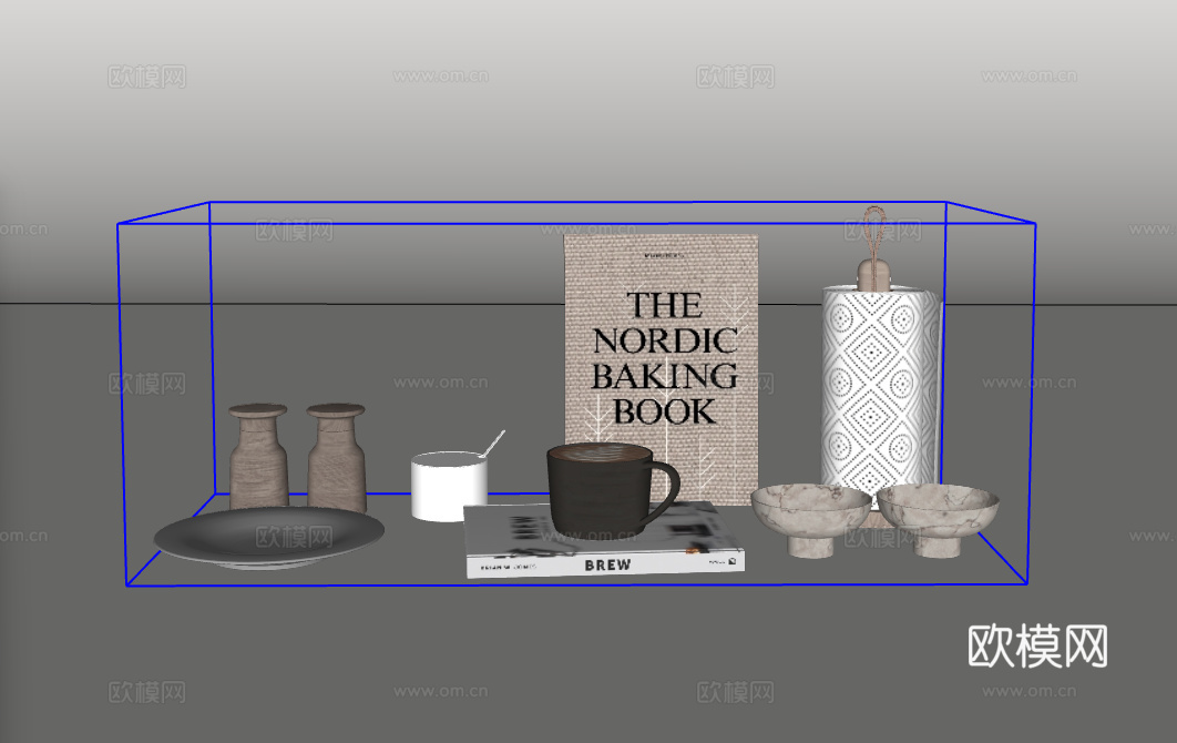 厨具组合su模型