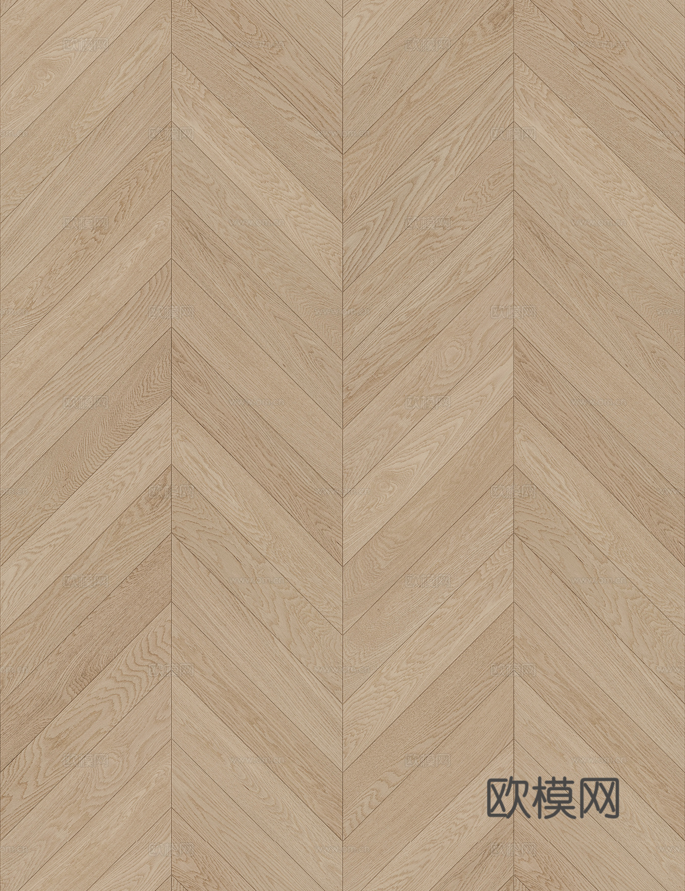 奶油侘寂无缝鱼骨木地板贴图