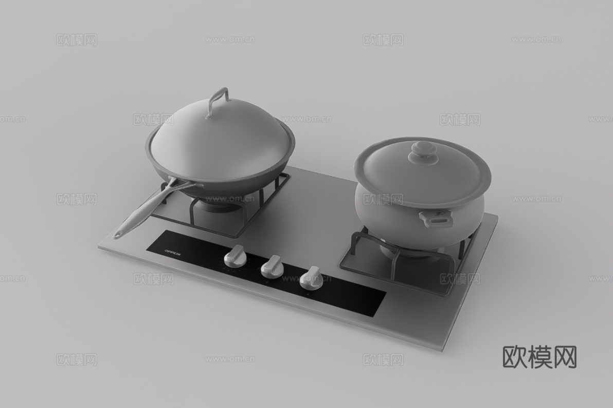 厨具su模型下载（渲染图1）