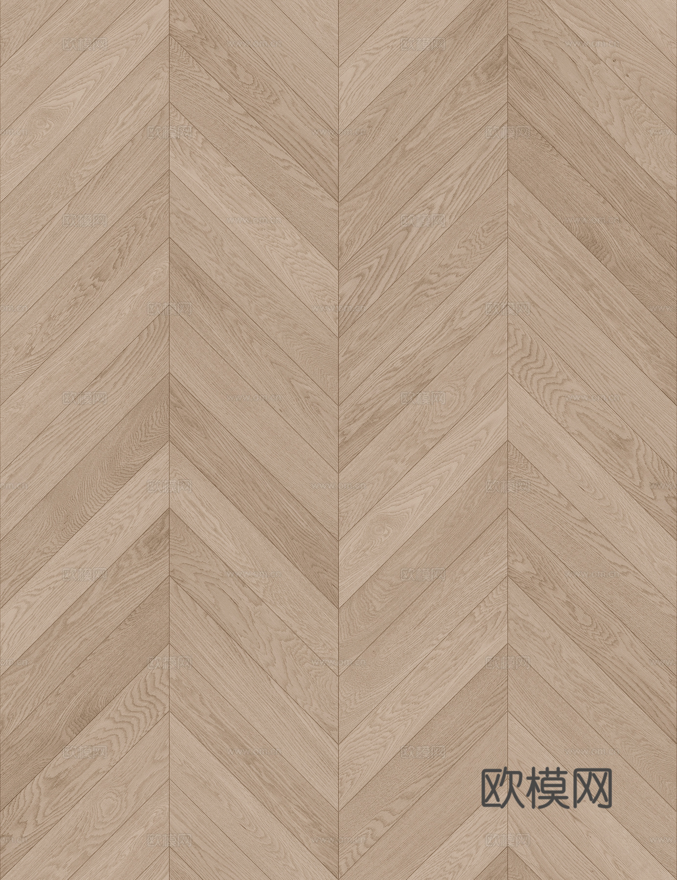 奶油侘寂无缝鱼骨木地板贴图