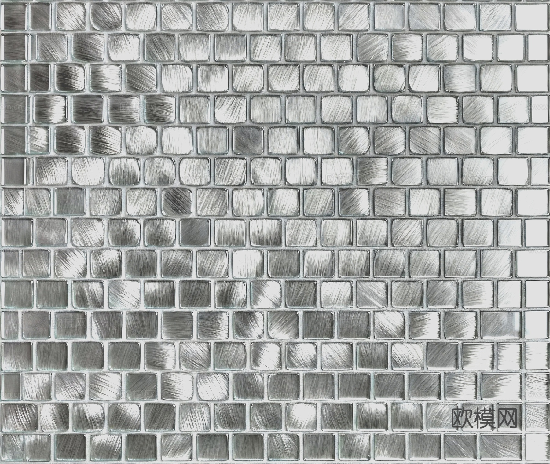 现代轻奢 银丝纹理玻璃马赛克 灰色玻璃马赛克