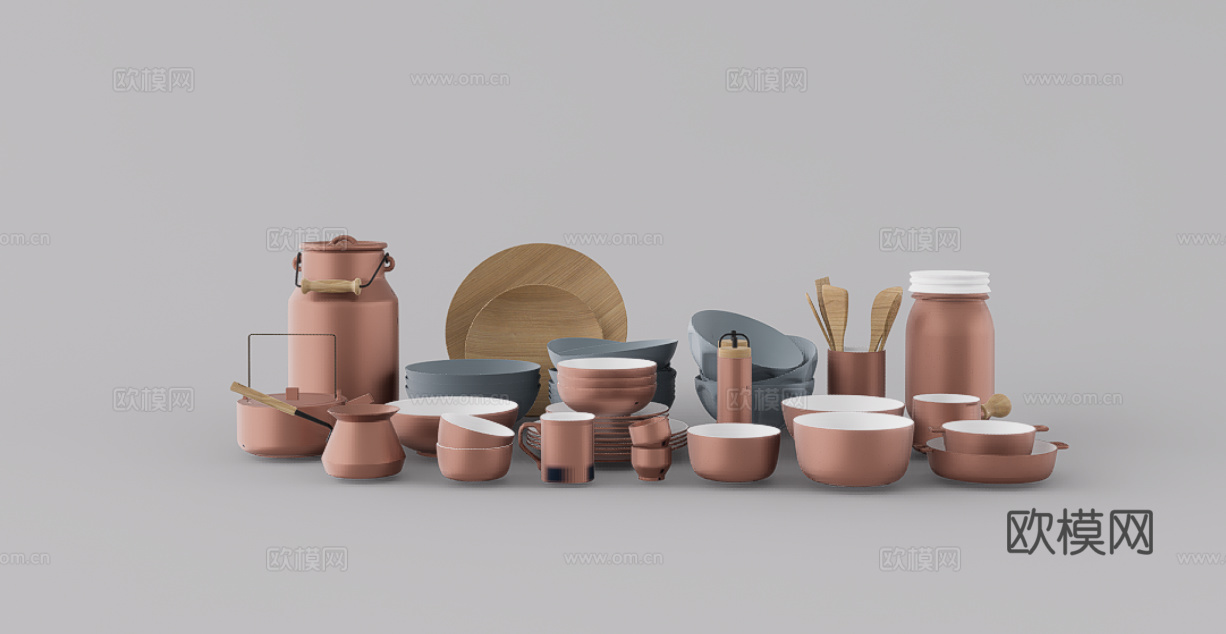 餐具su模型