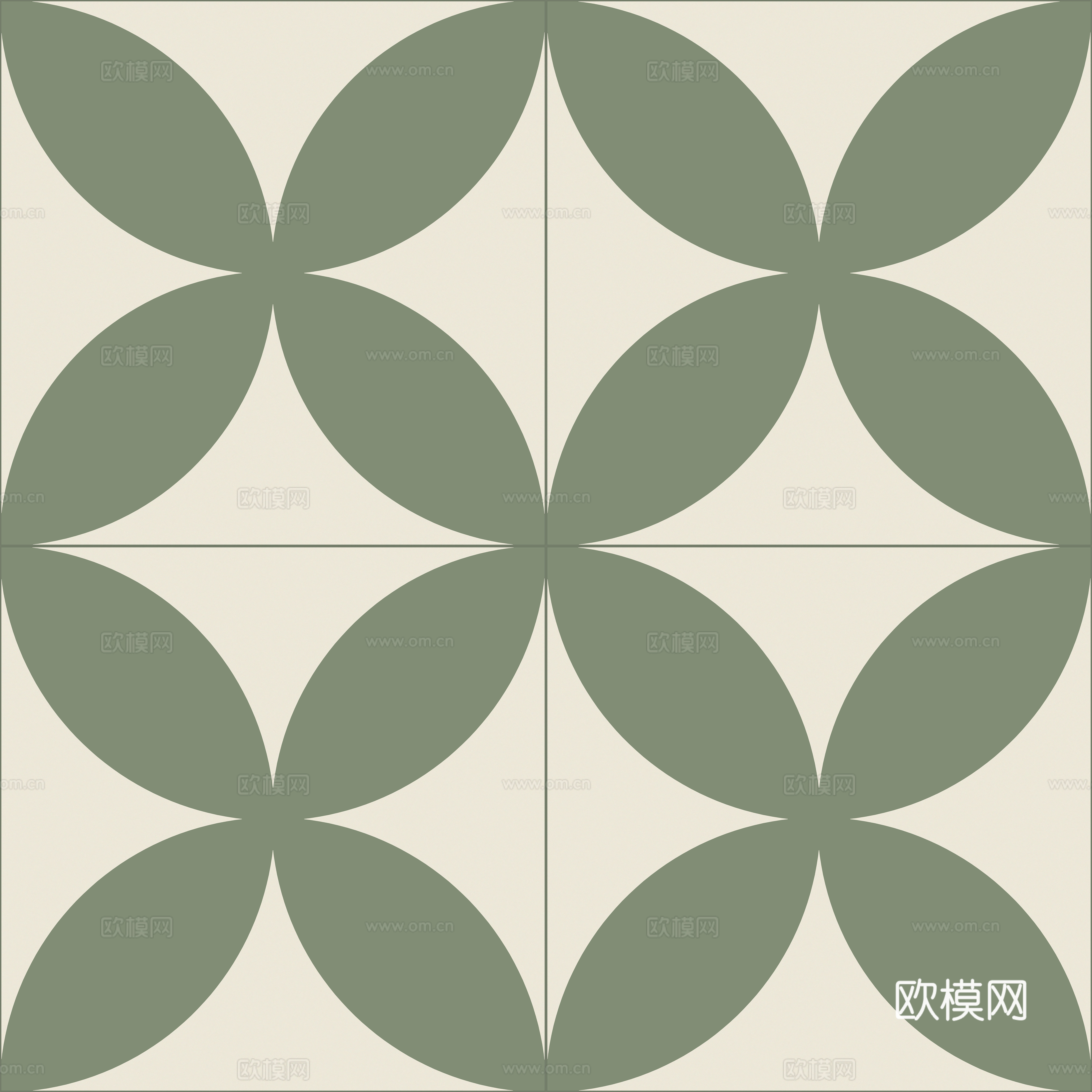 无缝小清新绿色简约拼花瓷砖