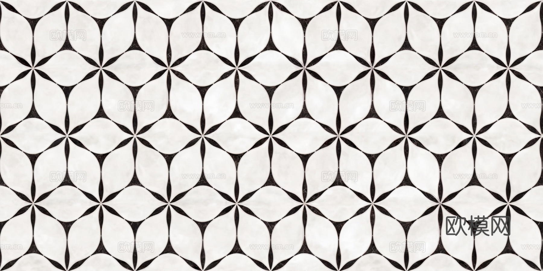 现代无缝轻奢石材拼花地面大理石贴图