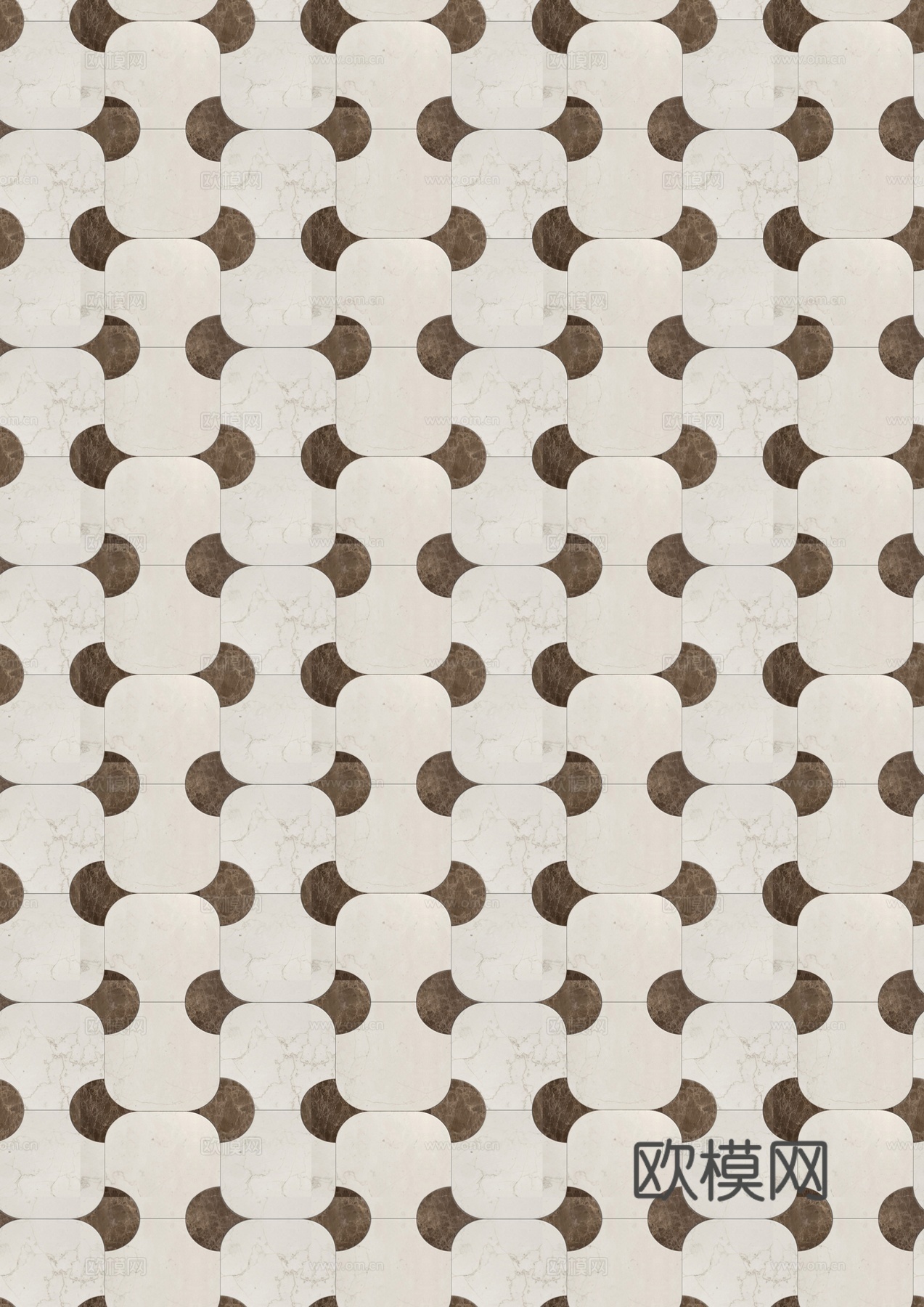 现代中古无缝大理石拼花瓷砖贴图